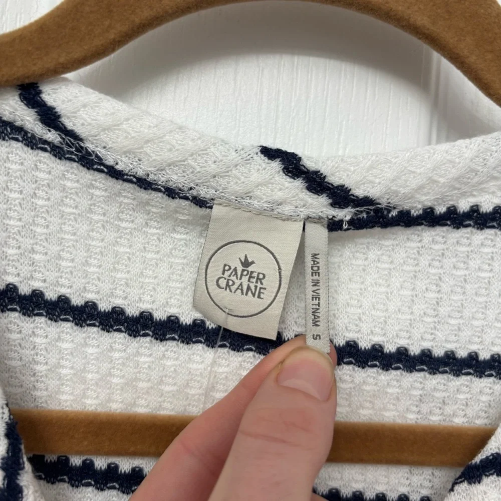 Striped Twist-Front Cardigan | Paper Crane S - Picture 6 of 9